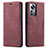 Custodia Portafoglio In Pelle Cover con Supporto L03 per Xiaomi Mi 12 Lite 5G Rosso Rosa