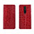 Custodia Portafoglio In Pelle Cover con Supporto L03 per Xiaomi Redmi K30 5G Rosso