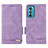 Custodia Portafoglio In Pelle Cover con Supporto L03Z per Motorola Moto Edge 30 5G Viola