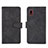 Custodia Portafoglio In Pelle Cover con Supporto L03Z per Samsung Galaxy A20 SC-02M SCV46 Nero