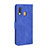 Custodia Portafoglio In Pelle Cover con Supporto L03Z per Samsung Galaxy A40 Blu