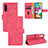 Custodia Portafoglio In Pelle Cover con Supporto L03Z per Samsung Galaxy A41 SC-41A Rosa Caldo