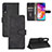 Custodia Portafoglio In Pelle Cover con Supporto L03Z per Samsung Galaxy A70 Nero