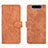 Custodia Portafoglio In Pelle Cover con Supporto L03Z per Samsung Galaxy A80 Marrone