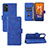 Custodia Portafoglio In Pelle Cover con Supporto L03Z per Samsung Galaxy M52 5G Blu