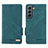 Custodia Portafoglio In Pelle Cover con Supporto L03Z per Samsung Galaxy S21 5G Verde