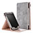 Custodia Portafoglio In Pelle Cover con Supporto L04 per Amazon Kindle Paperwhite 6 inch Grigio