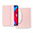 Custodia Portafoglio In Pelle Cover con Supporto L04 per Apple iPad Air 10.9 (2020) Rosa