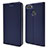 Custodia Portafoglio In Pelle Cover con Supporto L04 per Huawei Enjoy 8 Plus Blu