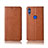 Custodia Portafoglio In Pelle Cover con Supporto L04 per Huawei Honor 8X Arancione