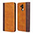 Custodia Portafoglio In Pelle Cover con Supporto L04 per Huawei Mate 20 Lite Arancione