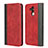 Custodia Portafoglio In Pelle Cover con Supporto L04 per Huawei Mate 20 Lite Rosso
