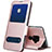 Custodia Portafoglio In Pelle Cover con Supporto L04 per Huawei Mate 30 Lite Oro Rosa