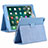 Custodia Portafoglio In Pelle Cover con Supporto L04 per Huawei MediaPad M6 8.4 Cielo Blu