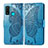 Custodia Portafoglio In Pelle Cover con Supporto L04 per Huawei P Smart (2020) Cielo Blu