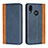 Custodia Portafoglio In Pelle Cover con Supporto L04 per Huawei P20 Lite Blu