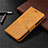 Custodia Portafoglio In Pelle Cover con Supporto L04 per Nokia 1.3 Arancione
