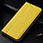 Custodia Portafoglio In Pelle Cover con Supporto L04 per Nokia 4.2 Giallo