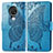 Custodia Portafoglio In Pelle Cover con Supporto L04 per Nokia 6.2 Blu