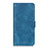 Custodia Portafoglio In Pelle Cover con Supporto L04 per Oppo A32 Blu