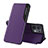 Custodia Portafoglio In Pelle Cover con Supporto L04 per Oppo Reno8 Pro 5G Viola