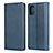 Custodia Portafoglio In Pelle Cover con Supporto L04 per Samsung Galaxy M40S Blu