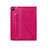 Custodia Portafoglio In Pelle Cover con Supporto L04 per Samsung Galaxy Tab S6 Lite 10.4 SM-P610 Rosa Caldo