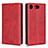 Custodia Portafoglio In Pelle Cover con Supporto L04 per Sony Xperia XZ1 Compact Rosso
