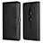 Custodia Portafoglio In Pelle Cover con Supporto L04 per Sony Xperia XZ2 Nero