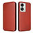 Custodia Portafoglio In Pelle Cover con Supporto L04Z per OnePlus Nord 2T 5G Marrone