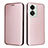 Custodia Portafoglio In Pelle Cover con Supporto L04Z per OnePlus Nord 2T 5G Oro Rosa