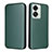 Custodia Portafoglio In Pelle Cover con Supporto L04Z per OnePlus Nord 2T 5G Verde