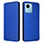 Custodia Portafoglio In Pelle Cover con Supporto L04Z per Realme C30s Blu