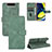Custodia Portafoglio In Pelle Cover con Supporto L04Z per Samsung Galaxy A80 Verde