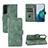 Custodia Portafoglio In Pelle Cover con Supporto L04Z per Samsung Galaxy S21 5G Verde
