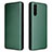 Custodia Portafoglio In Pelle Cover con Supporto L04Z per Sony Xperia 10 III Lite Verde