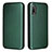 Custodia Portafoglio In Pelle Cover con Supporto L04Z per Sony Xperia Ace II Verde