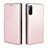 Custodia Portafoglio In Pelle Cover con Supporto L04Z per Sony Xperia L4 Oro Rosa