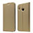 Custodia Portafoglio In Pelle Cover con Supporto L05 per Huawei Honor 8X Oro