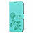 Custodia Portafoglio In Pelle Cover con Supporto L05 per Huawei Honor 9A Verde