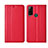 Custodia Portafoglio In Pelle Cover con Supporto L05 per Huawei Honor Play4T Rosso