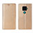 Custodia Portafoglio In Pelle Cover con Supporto L05 per Huawei Mate 30 Lite Oro