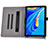 Custodia Portafoglio In Pelle Cover con Supporto L05 per Huawei MediaPad M6 10.8 Nero