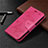 Custodia Portafoglio In Pelle Cover con Supporto L05 per Nokia 1.3 Rosa Caldo