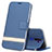 Custodia Portafoglio In Pelle Cover con Supporto L05 per Oppo A11X Blu