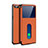 Custodia Portafoglio In Pelle Cover con Supporto L05 per Oppo A12e Arancione