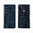 Custodia Portafoglio In Pelle Cover con Supporto L05 per Oppo A53s Blu
