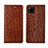 Custodia Portafoglio In Pelle Cover con Supporto L05 per Samsung Galaxy A42 5G Marrone Chiaro