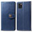 Custodia Portafoglio In Pelle Cover con Supporto L05 per Samsung Galaxy A81 Blu