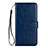 Custodia Portafoglio In Pelle Cover con Supporto L05 per Samsung Galaxy S20 5G Blu